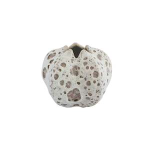 Tuscan Urchin Vase Cream/Beige H10cm