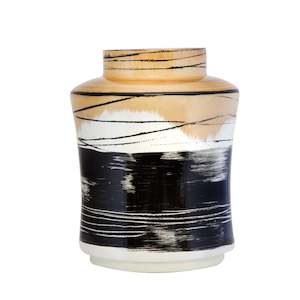 Wooden Vases: Kyoto Wooden Vase H22cm