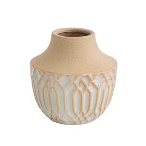 Vinya Two Tone Vase Green/Grey