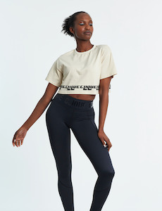 Conquest Crop Tee - Cream