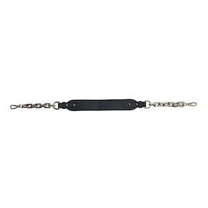 Feature Handle Chain - Silver Chunky and Black Leather