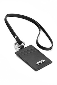 Bags Wallets: Card Holder Lanyard - Black