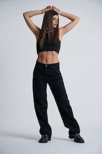 A Slouch Jean - Black