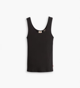 Essential Rib Tank - Caviar