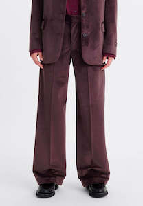 Baggy Trouser - Chocolate Plum Velvet