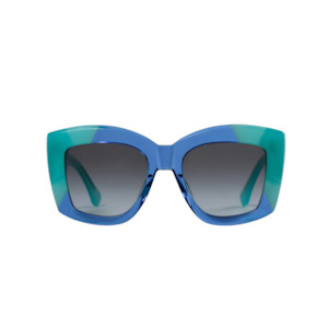 Valley Eyewear: Coltrane - Blue/Teal Corners/Blk Lens / SO578