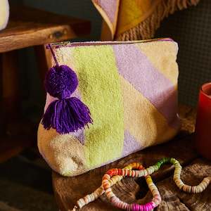 Bags Wallets: Jarita Terry Pouch - Mauve Medium