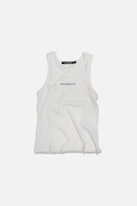 Serif Tank - Vintage White