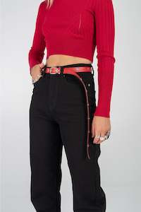 Ninja Star Belt - Red