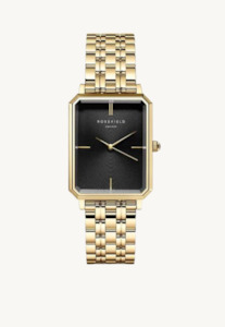 Home Gifts: Octagon Blk Dial/Gold Bracelet OBSSG-O47