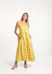 Tie Up Ziggy Dress - Tropicana