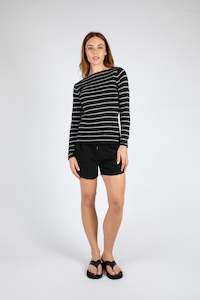 Literally Everything: Boater Knit - Black Stripe