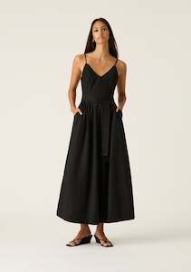 Quinn Midi Dress - Black