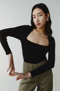 Knitwear: Leon Top - Black