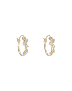 Valencia Topaz Hoops - Gold