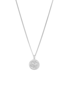 Scorpio Petite Zodiac Necklace - Silver