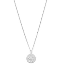 Cancer Petite Zodiac Necklace -Silver