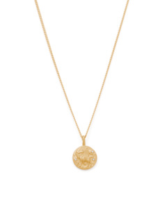 Taurus Petite Zodiac Necklace - Gold