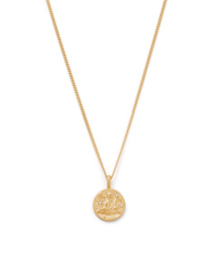 Aquarius Petite Zodiac Necklace - Gold