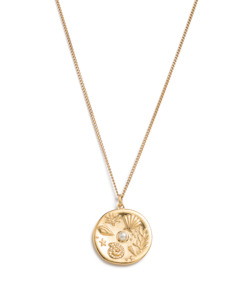 By The Sea Coin Necklace - Gold