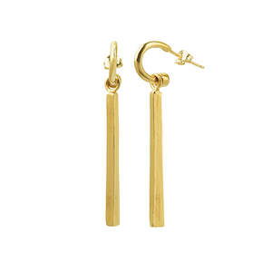 Short Road Earrings - Gold