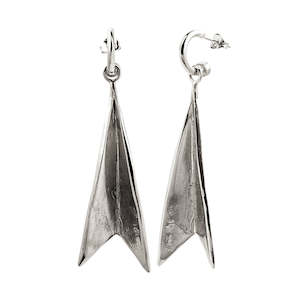 Hazard Earrings Large - Silver