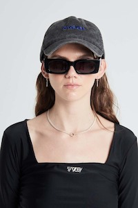 Summer Hats: Wavy Cap - Aged Charcoal