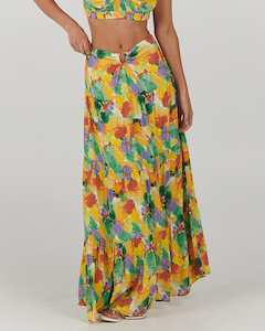 Cheyenne Maxi Skirt - Floral Tango