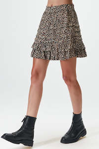 Skye Mini Skirt - Desert Leopard