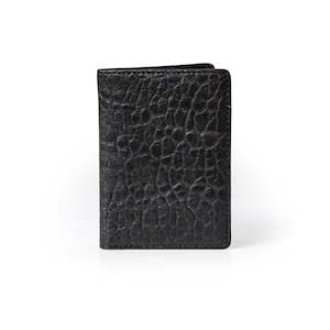 Men's Mini Flip Wallet - Black Bubble