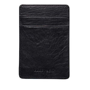 Black Bubble Diamond Embossed: Card Holder - Black Bubble