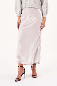 Rollas Slip Skirt Pearl Silver