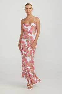 Charlie Holiday Evelyn Maxi Dress Poppy