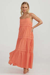 Charlie Holiday Esme Maxi Dress Coral