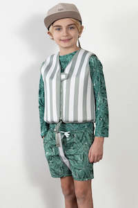 Current Tyed Float Vest Sage Stripes 1-3 yr/ 10-18 kgs