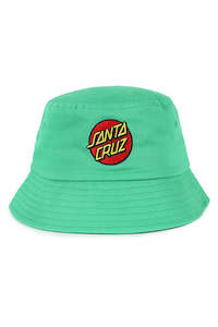 Santa Cruz Classic Dot Patch Bucket Hat Green