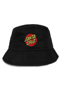 Santa Cruz Classic Dot Patch Bucket Hat Black