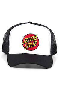 Santa Cruz Classic Dot Cap White