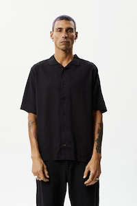 Afends Daily Hemp Cuban Short Sleeve Shirt - Black