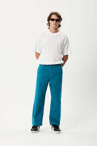 Afends Mens: Afends Pablo - Recycled Baggy Pants - Azure