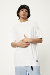 Afends Classic Hemp Retro Fit Tee White