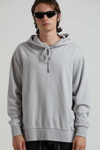 Afends Mens: Afends THC Hemp Oversized Pull On Hood Glacier