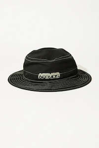 Afends Repeater Bucket Hat Black