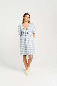 Thing Thing Dazzle Dress - Marine Check