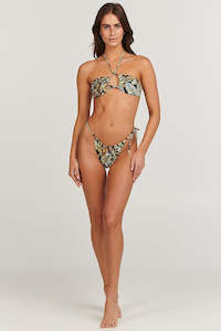 Bikini Tops: Charlie Holiday Topanga Tie Brief Tropical Palm