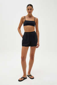 Bikini Tops: Assembly Classic Crop Top Black