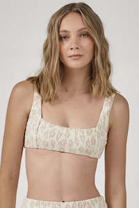 Bikini Tops: Thrills Glitch Parallel Bikini Top - Sunlight