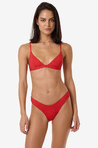 Bikini Bottoms: Thrills Zinnia Classic Bikini Bottom Flame Red