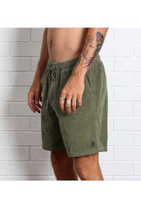 T&C Whaler Cord Short Military