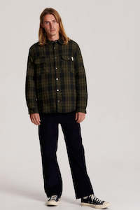 Essentials Mens: Critical Slide Ranger Check Jacket Black